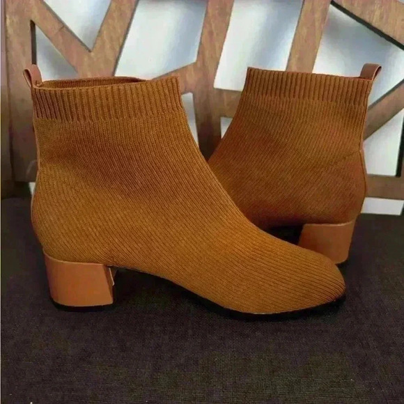 TIJN Libby Sock Boot Women's in Brown New with out box - Picture 4 of 11